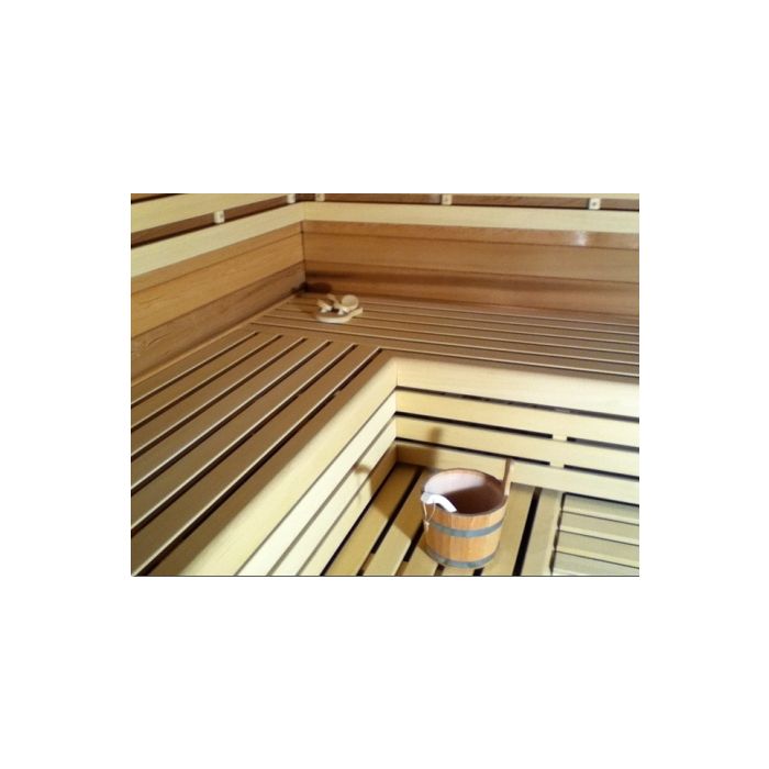 Aanvankelijk enkel Niet genoeg Sentjens Saunabouw Saunabank 60cm diep webshop