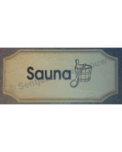 Deurschild Sauna