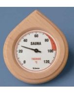 Thermometer in luxe houten kader